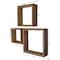 Ekena Millwork Square, Open Back, Vintage Farmhouse Shadow Box Shelves, Barnwood Decor Collection, PK3 DECR15SBSQOBBR - alternate 5